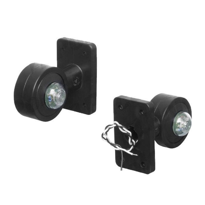 Lampa gabarit auto BestAutoVest 12V/ 24V cu LED, cu brat de 65mm, Dreapta, Rosu- Alb