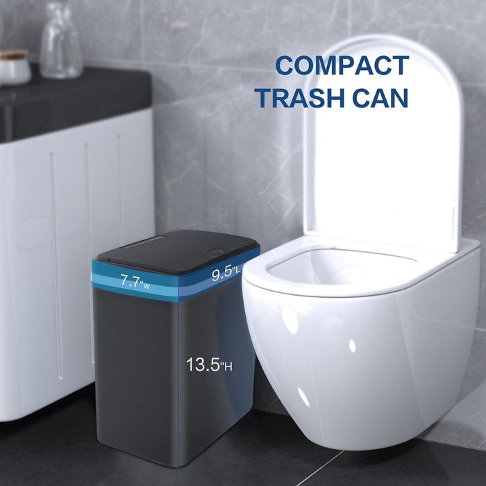 Кош за отпадъци с сензор за вдигане на капака за кухня и баня