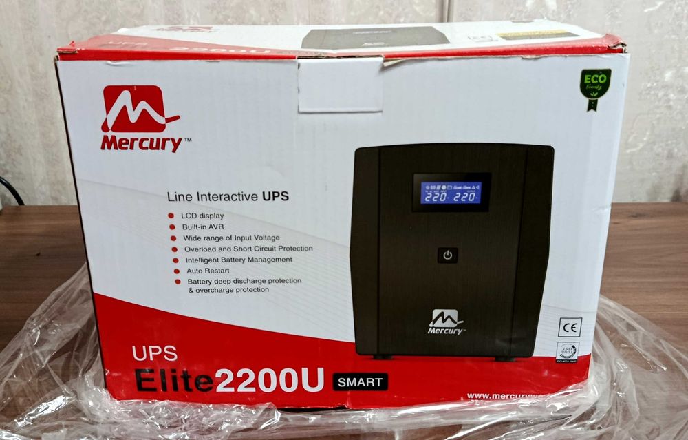 Новый ИБП 1320W (UPS) Mercury elite 2200u Smart