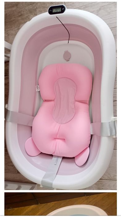 Детский складной ванночки с термометром