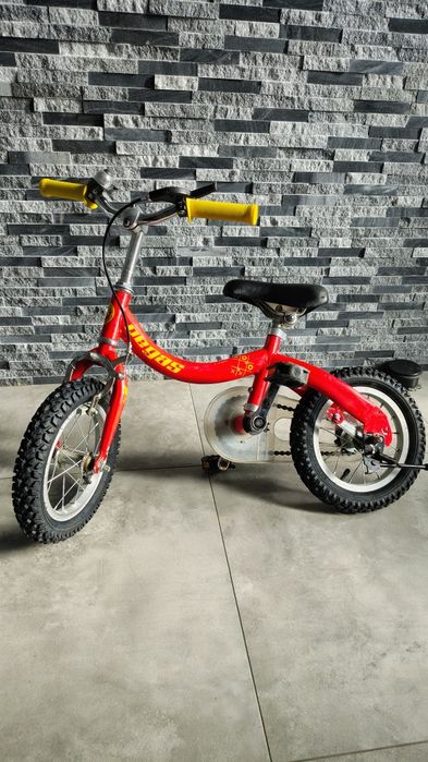 Bicicleta Pegas Soim 2in1 pentru copii, 12", Rosu