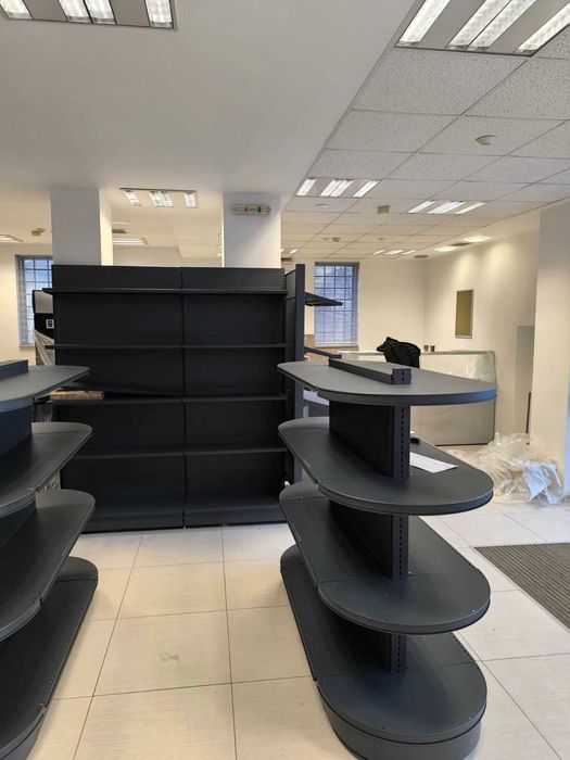 Стелажи за магазин/Търговско оборудване/Рафтове/Кошници/Колички/Каси