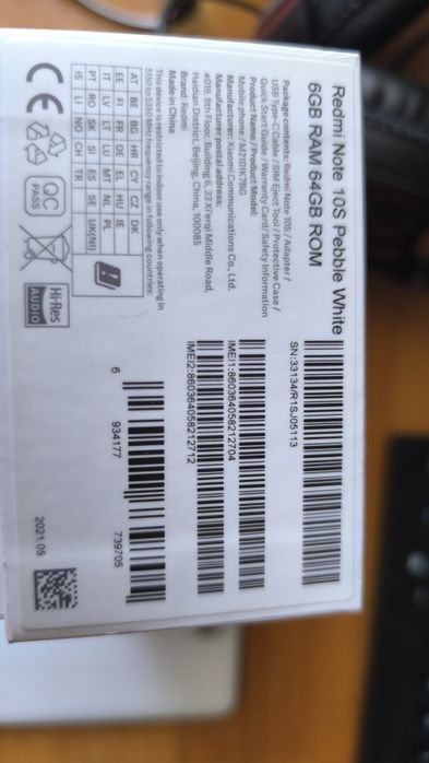 Продам телефон Redmi Note 10S