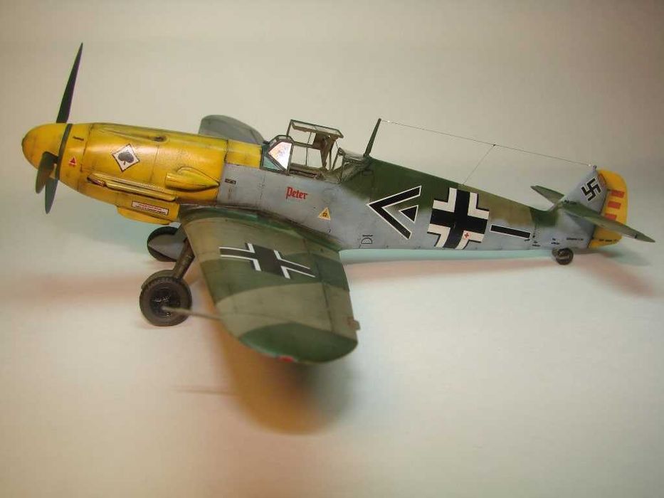 Сборная модель самолета Мессершмитт Bf 109 F-2 (Звезда, 1/48)