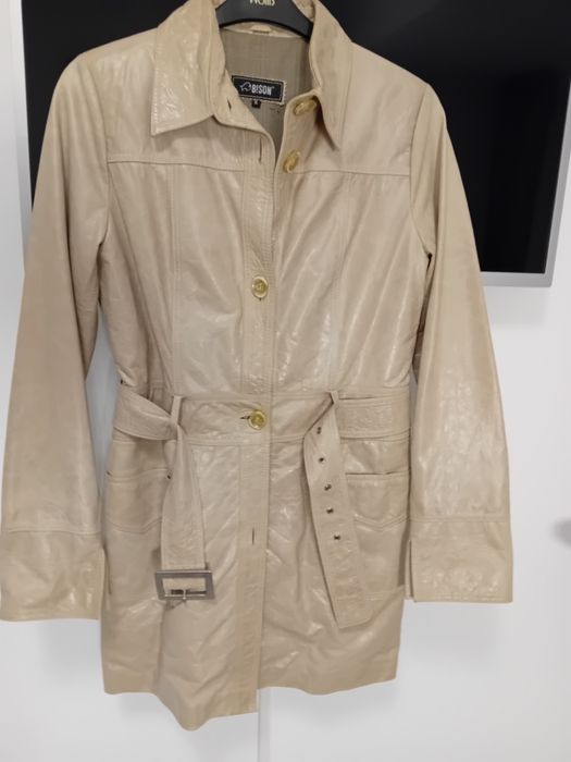 Trench Jaketa piele naturala geaca