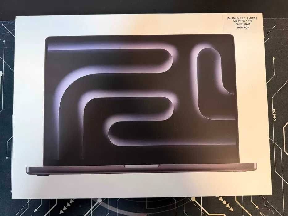 MacBook Pro 16 / M5 PRO / 24GB RAM / 1TB SSD / NOU / MDM * Krom Amanet Margeanului *