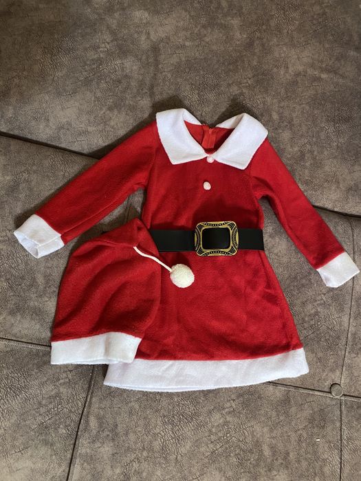 Новогодний костюм детский дедмороз для девочек