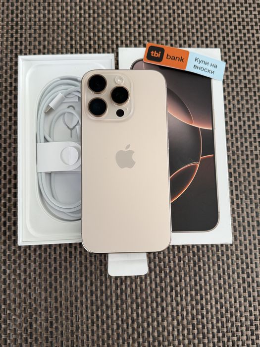 ЛИЗИНГ*30€/м iPhone 16 pro*Desert Titanium айфон 16 про златен