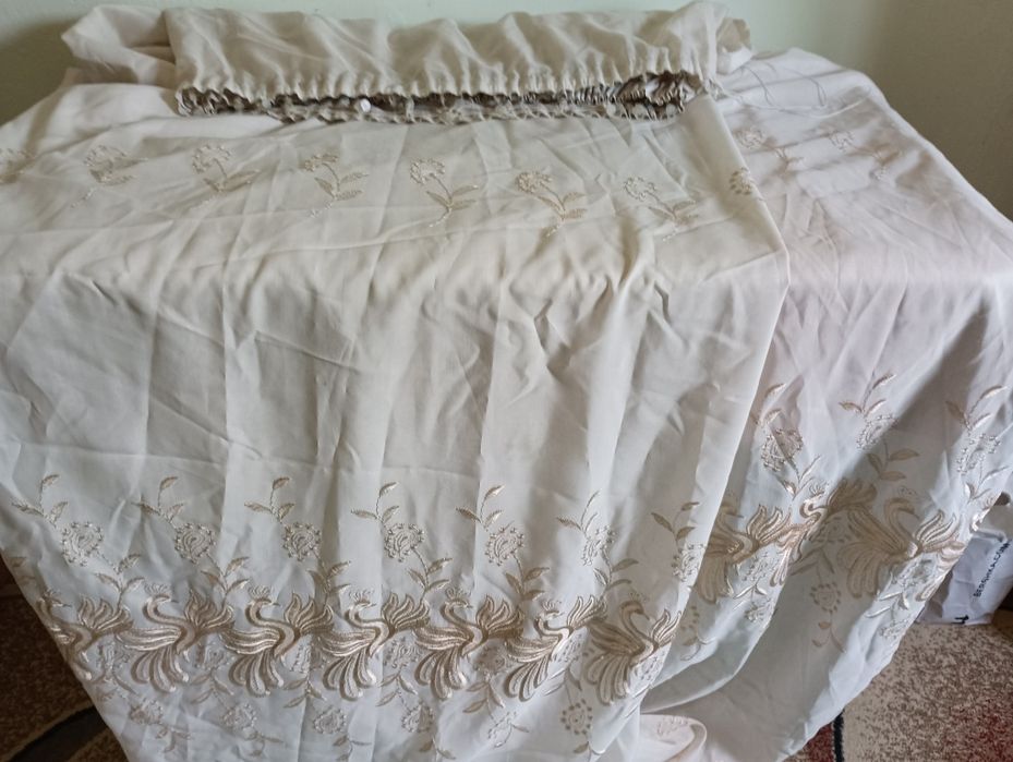 Шторы, тюль греческая.