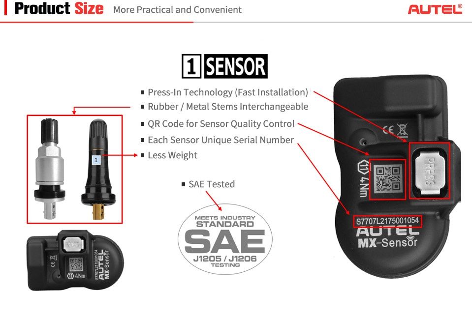 TPMS Sensors / Сензор за налягане в гумите