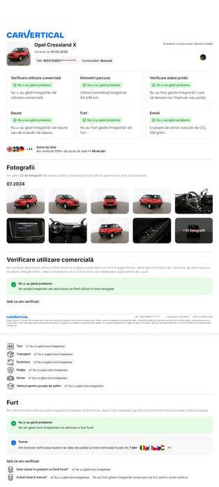 SUV Opel cross land X 114 mii km fab 2020
