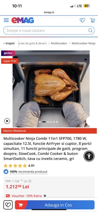 Multicooker Ninja Combi 11in1