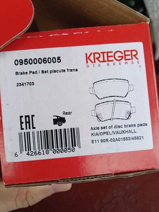 Vând plăcuțe de frână pentru Opel Astra H 1.7 cdti Z17DTL 80 cai