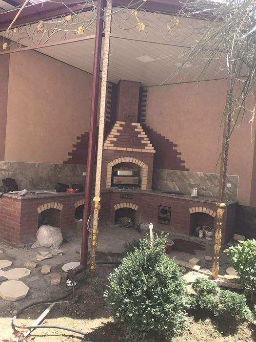 Летние кухни. Барбекю очаги камины