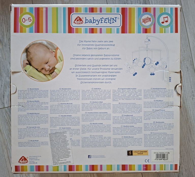 Музикална играчка за кошара Baby Fehn  - Clowns