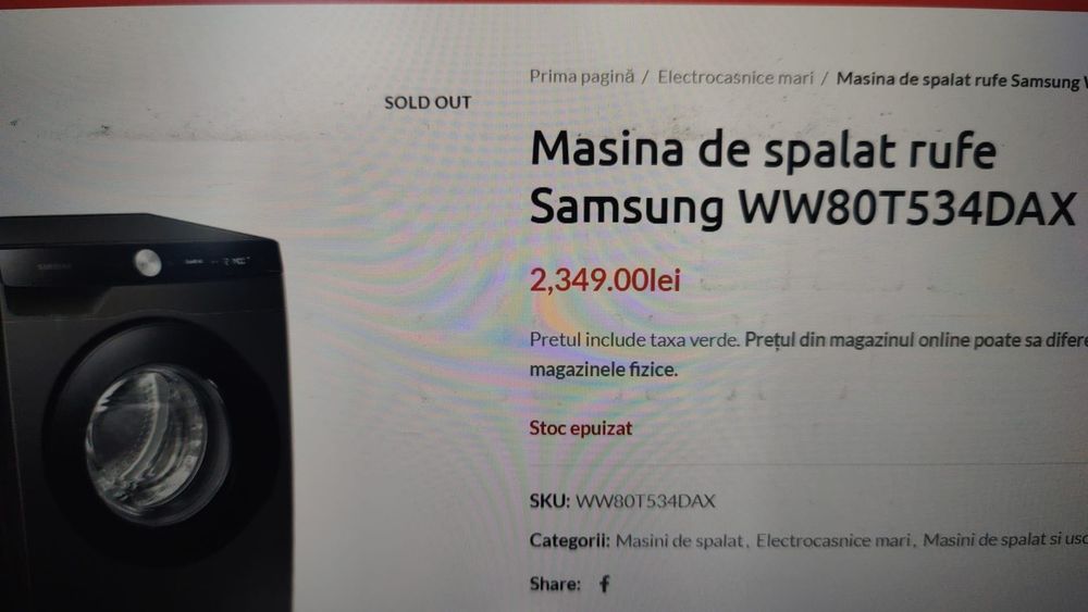 Masina de spalat Samsung cu control WiFi