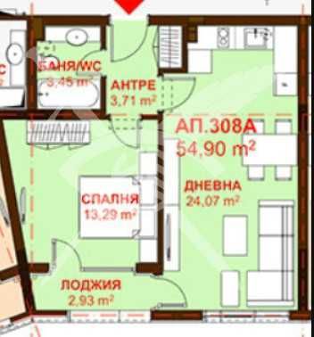 Двустаен апартамент в Сарафово 675 - 21434