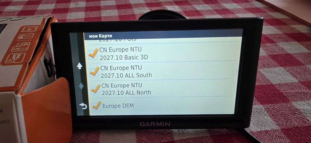 Навигация Garmin Nuvi 65 6 инча най-новите карти за цяла Европа и Турция пълен комплект