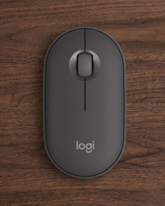 Mouse Logitech Pebble 2 M350s + Mousepad Fellowes Crystals Gel - Ca nou, Bluetooth, Ultra-silențios, Multi-device - Culoare Tonal graphite