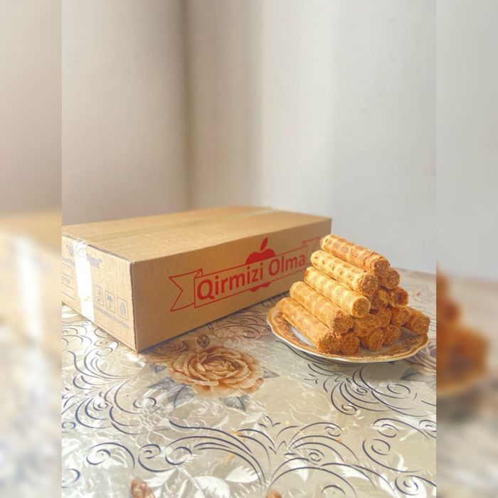 “Қирмизи Олма”  (трубочки со сгущенкой)