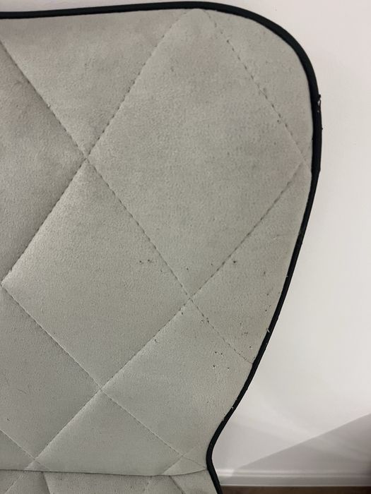 Бар стол сив велур