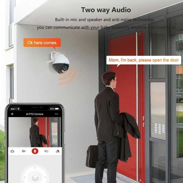 Cameră rotativă Daewoo EP506 4MP WiFi, pentru exterior