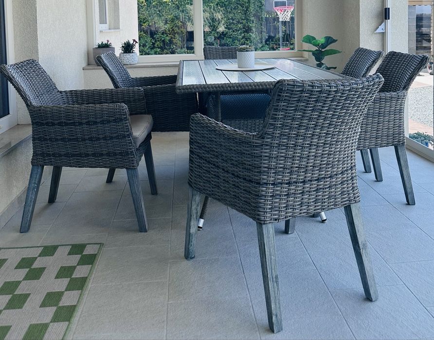 Set gradina masa si 6 scaune