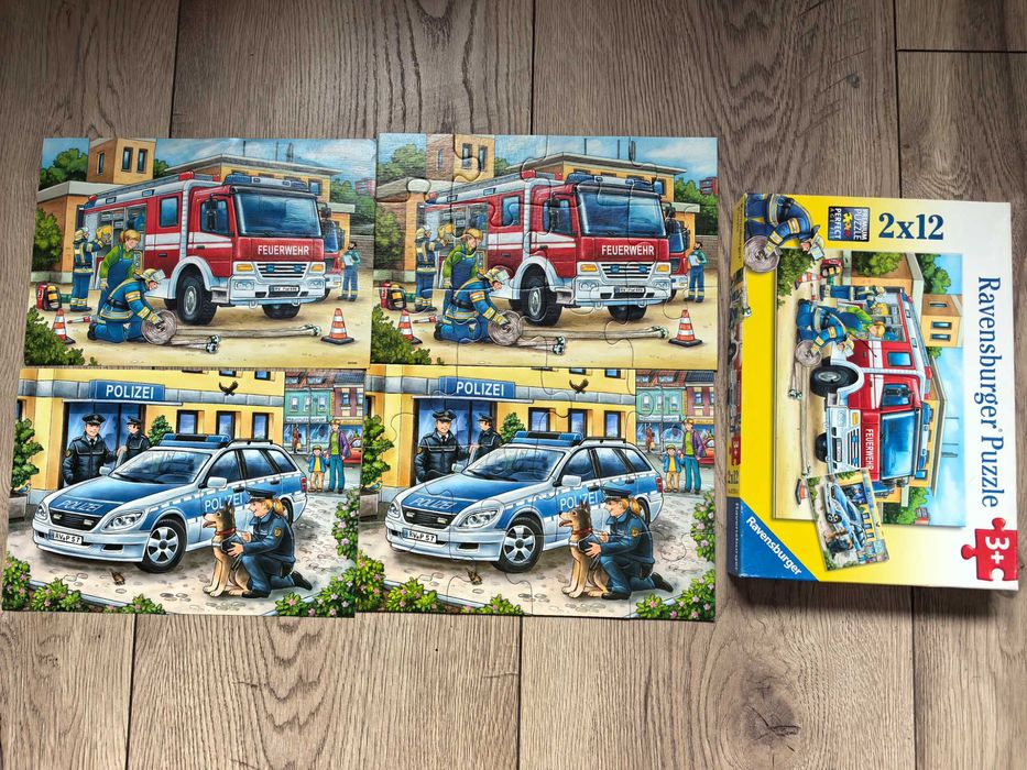 Puzzle Ravensburger Masina de pompieri