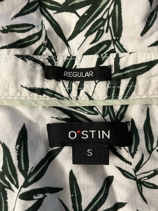 Рубашка белая с принтом летняя