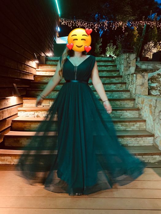 Rochie deosebita, rochie de nașă, soacră, accesoriu fulgi