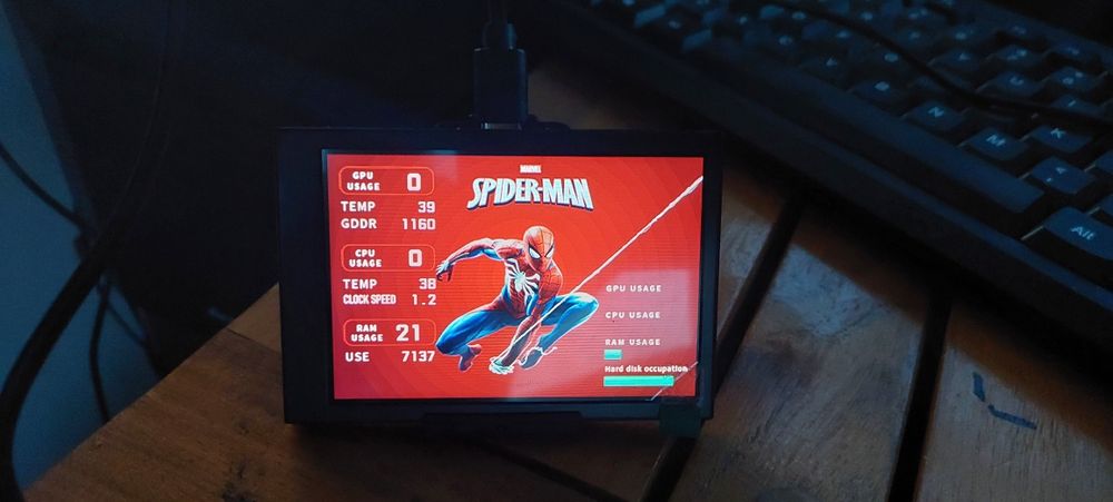 Display Secundar Smart Screen  IPS 3.5" Monitorizare CPU/GPU Aida64