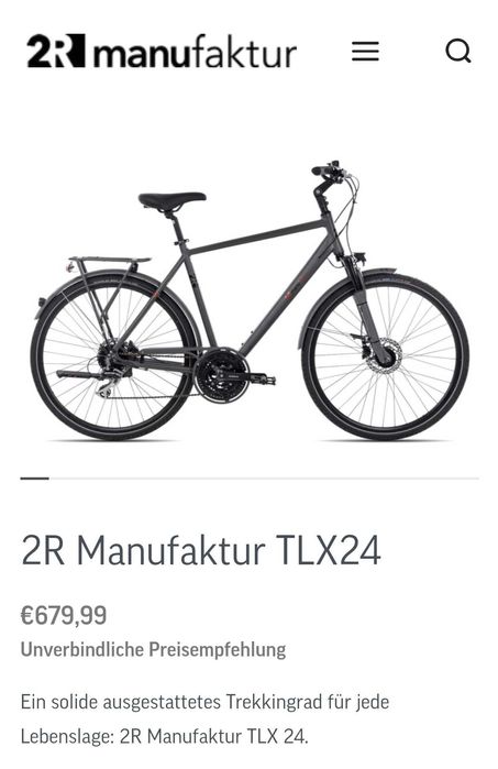 28" 2R manufaktur, L размер, трекинг велосипед, хидравлични спирачки