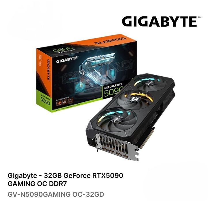 Aorus rtx 5090 32gb gigabyte yengi garantiyasi bor