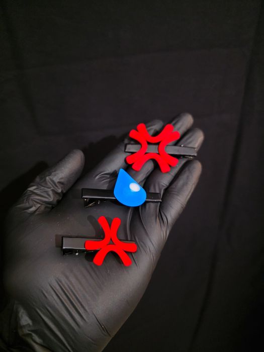 Set agrafe de păr cu emoții anime