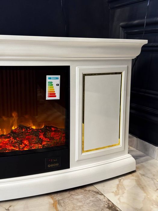 Декоративный камин под ТВ