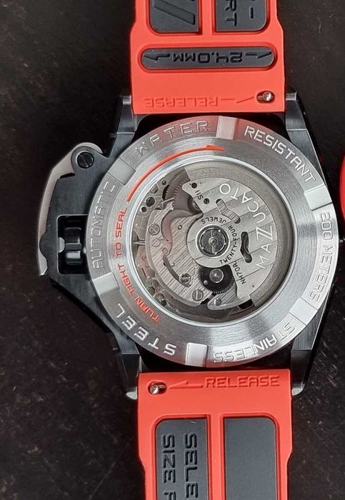 Ceas Mazzucato RIM SUB - Orange/Black SK3-OR - Automatic Dive Watch