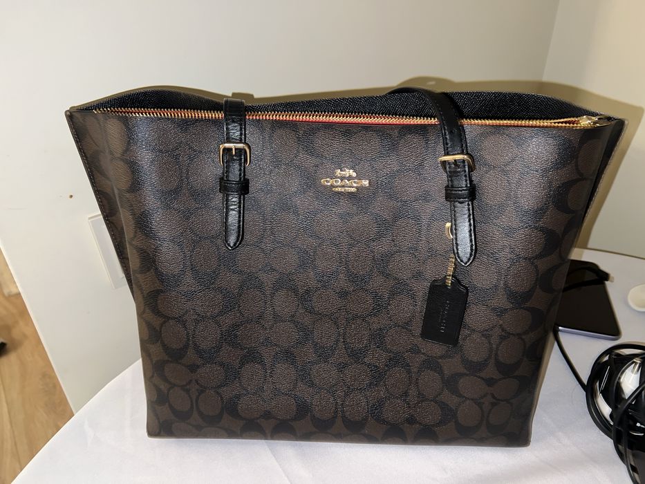 Coach Mollie Tote 1665 оригинал, кожаная сумка из Италии