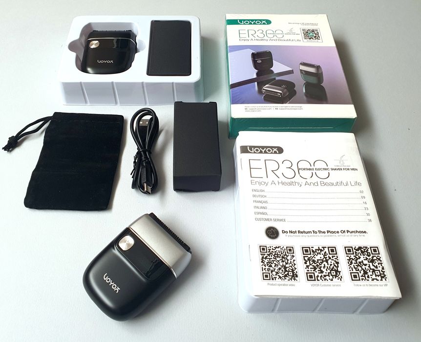 Безжична електрическа самобръсначка 2в1 с тример, 15 дни батерия