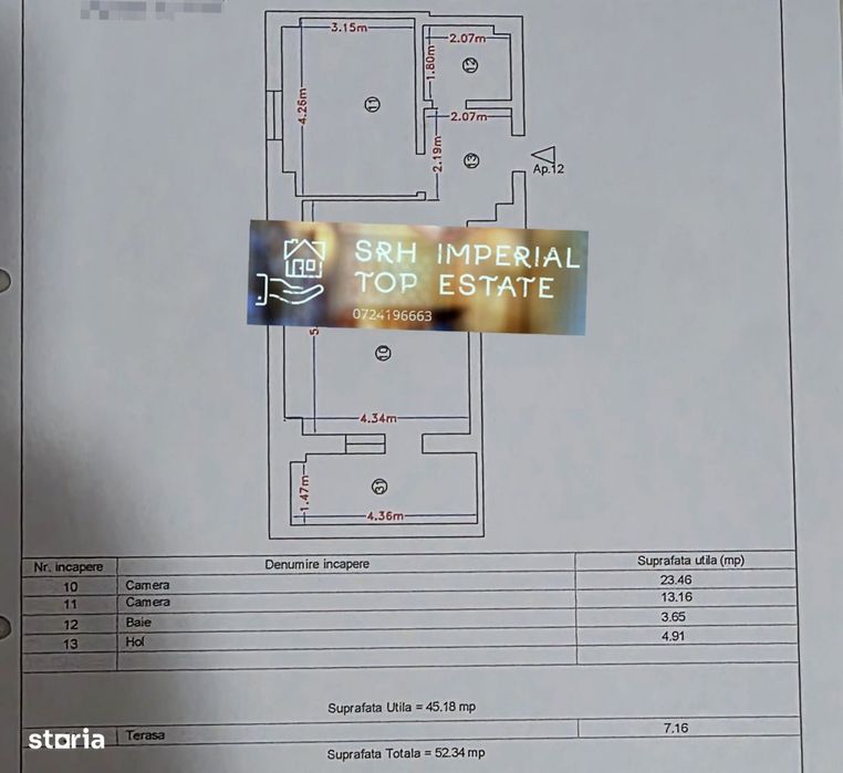 Apartament 2 camere Mamaia Central Bloc Miraj Loc de Parcare inclus