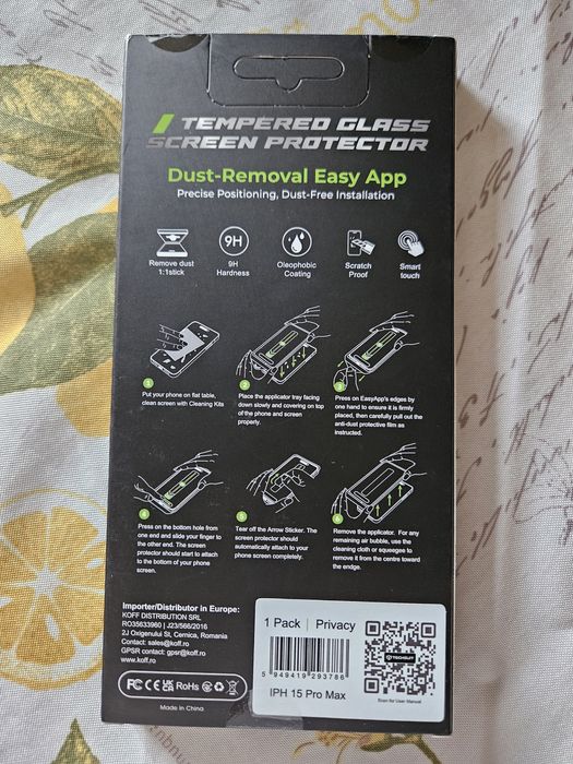 Iphone 15 pro max protectie glass