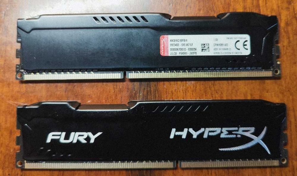 Рам памет Kingston HyperX Fury Black DDR3 2x4GB 512M x 64-Bit 1600MHz