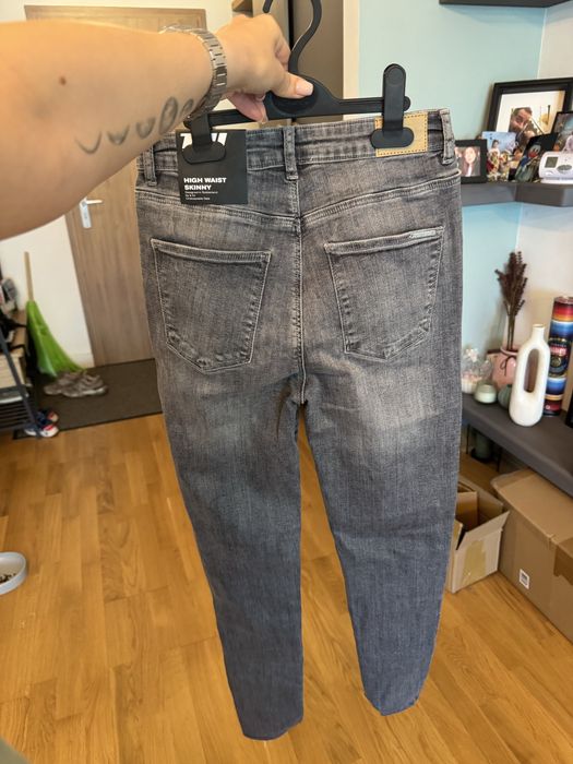 Blugi TW skinny cu talie inalta