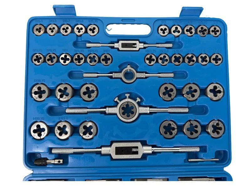 Комплект плашки и метчици, 110 части, m2-m18 gebo tools