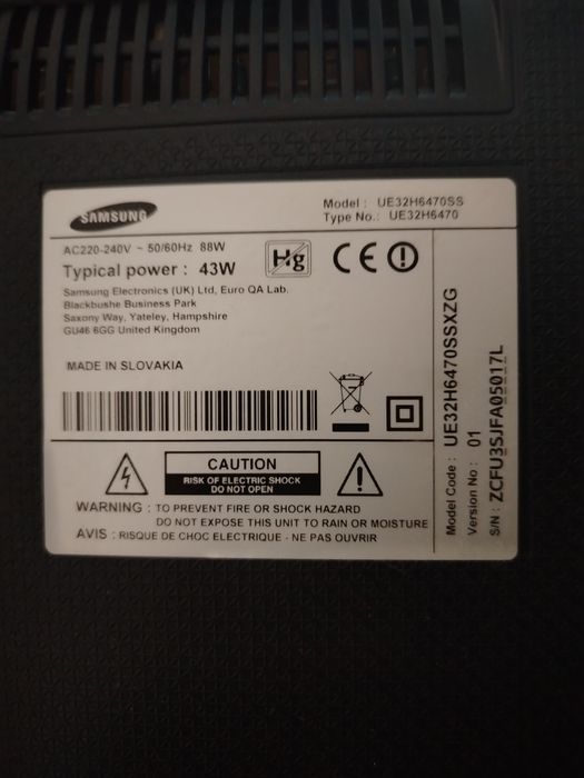 32 инчов смарт телевизор Samsung