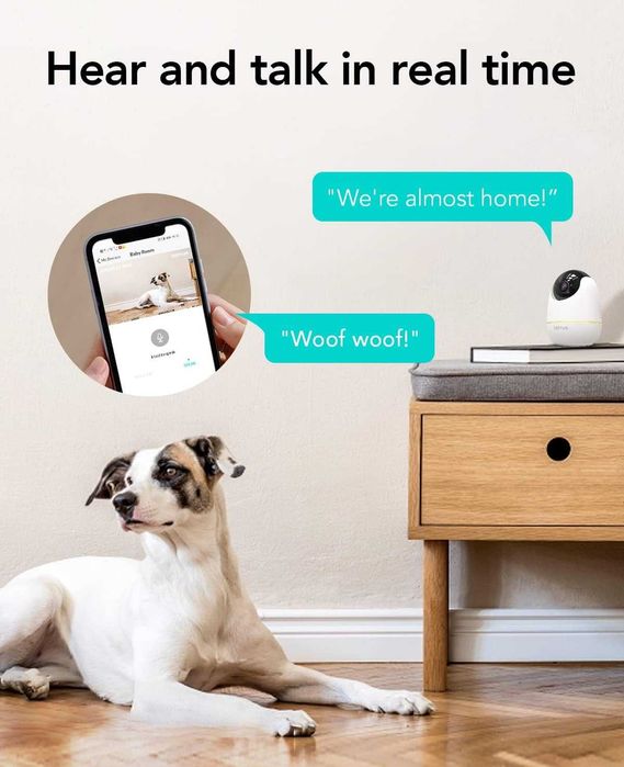 Camera Supraveghere Netvue Indoor 360° PTZ, Monitor Copii Wi-Fi