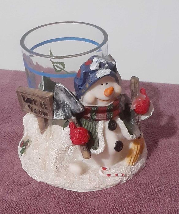 Подсвечник "Снеговик"