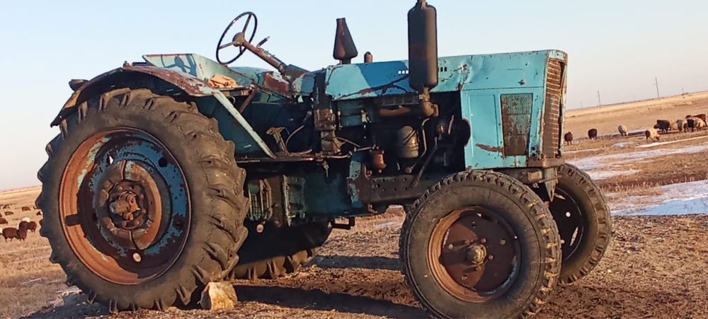 Трактор Т-50 на ходу