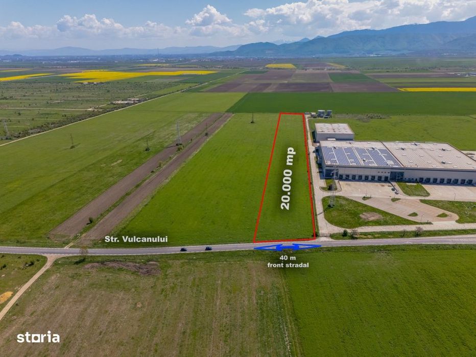 Teren industrial 20.000 mp langa WDP Industrial Park Codlea | 43 €/m