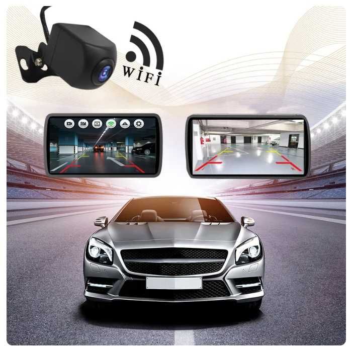WiFi Камера за заден ход за кола Автомобил МПС  Full HD,  Връзка с телефон