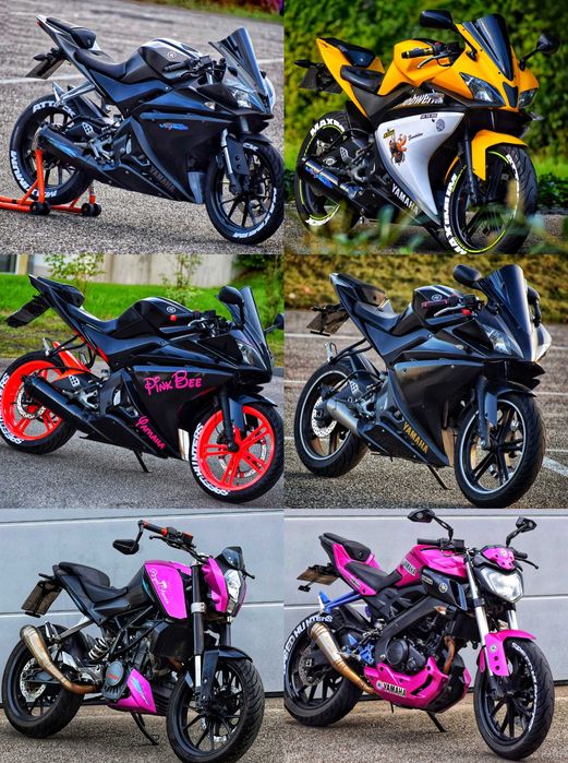 Yamaha yzf 125 yzf r 125 mt 125 cbr 125 aprilia 125 ktm 125
